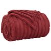 vidaXL Kastteppe Bordeaux R&oslash;d 240 x 220 cm Fleece