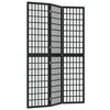 vidaXL Sammenleggbar romdeler 3 paneler japansk stil 120x170 cm svart