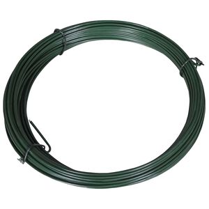 vidaXL Gjerdetr&aring;d 25 m 1,4/2 mm st&aring;l gr&oslash;nn