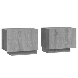 vidaXL Nattbord gr&aring; sonoma 100x35x40 cm konstruert tre