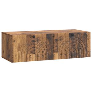 vidaXL Vegghengt TV skap Gammelt tre 99 x 41 x 30 cm Konstruert tre