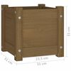 vidaXL Plantekasse honningbrun 31x31x31 cm heltre furu