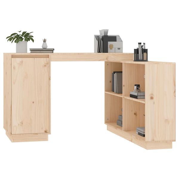 vidaXL Skrivebord 110x50x75 cm heltre furu