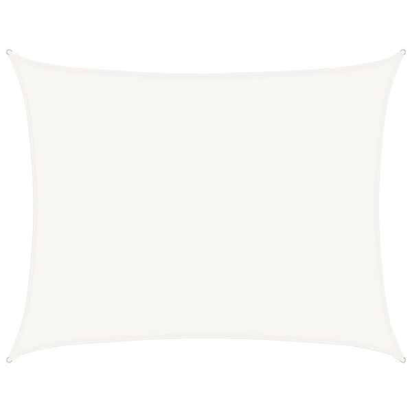 vidaXL Solseil 160 g/m&sup2; hvit 6x8 m HDPE