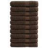 vidaXL Premium saunah&aring;ndkl&aelig;r SOLUND 10 stk brun 80x200 cm 600gsm