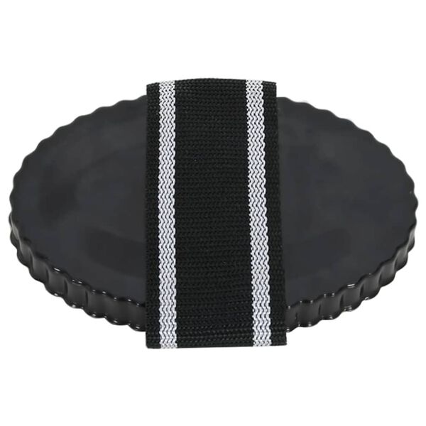 vidaXL Hestekam 3 stk svart st&aring;l