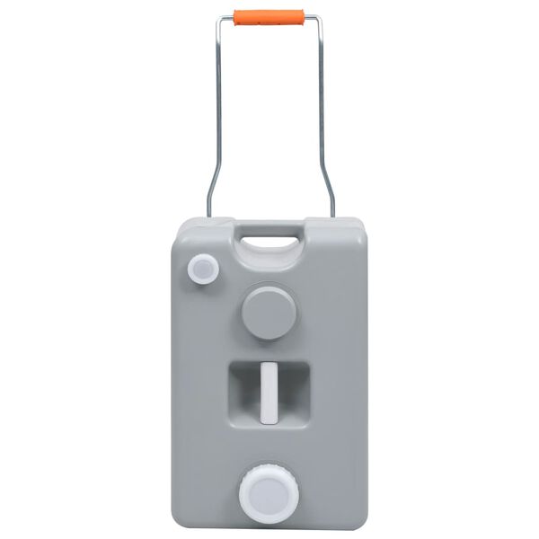 vidaXL Vanntank med hjul for camping 25 L gr&aring;