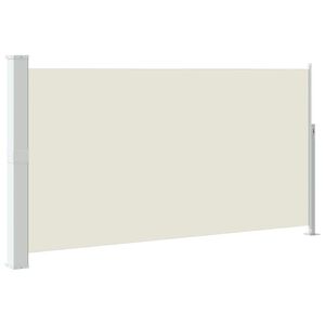 vidaXL Uttrekkbar sidemarkise 160x300 cm kremfarget