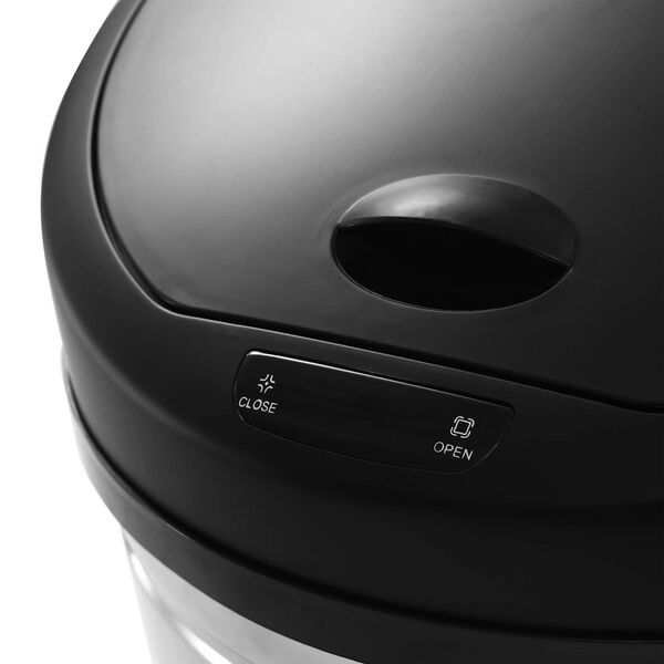 vidaXL Papirkurver Svart Rustfritt St&aring;l