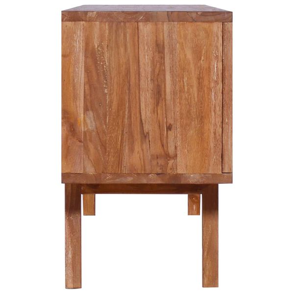 vidaXL TV-benk 140x30x50 cm heltre teak