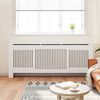 vidaXL MDF Radiatordeksel 205 cm hvit