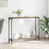 vidaXL Konsollbord Artisan Eik 100 x 22,5 x 75 cm Konstruert tre