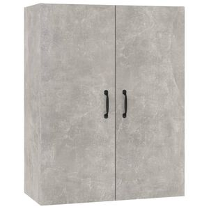 vidaXL Veggskap betonggr&aring; 69,5x34x90 cm konstruert tre