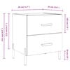 vidaXL Nattbord 2 stk brun eik 40x35x47,5 cm konstruert tre