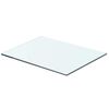 vidaXL Hyllepanel klart glass 40x25 cm