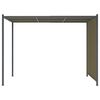 vidaXL Hagepergola med uttrekkbart tak 3x3 m gr&aring;brun 180 g/m&sup2;
