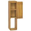 vidaXL Veggmontert baderomsskap 25x25x100 cm heltre teak