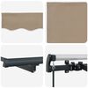 vidaXL Innvendbar Markise Beige 250 x 200 cm stoff