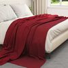 vidaXL Kastepledd 6 pcs Bordeaux R&oslash;d 240 x 220 cm Fleece