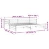vidaXL Uttrekkbar dagseng 90x200 cm heltre furu