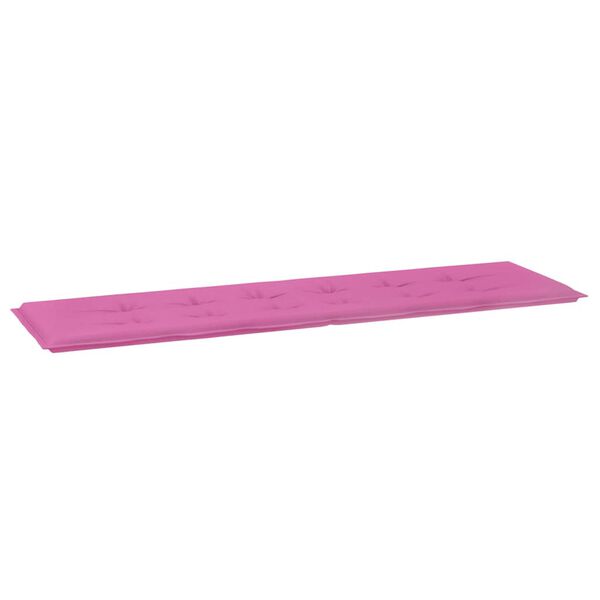 vidaXL Hagebenkpute Rosa 180 x 50 x 4 cm Oxford-stoff