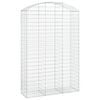 vidaXL Gabionkurv buet 150x50x220/240 cm galvanisert jern