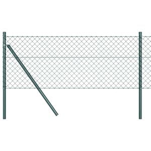 vidaXL Kjedegrindst&oslash;tte 10 x 0,4 m PVC-belagt st&aring;l Gr&oslash;nn Mesh