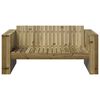 vidaXL Hagemøbelsofa grønn 134 x 60 x 62 cm Massiv furu