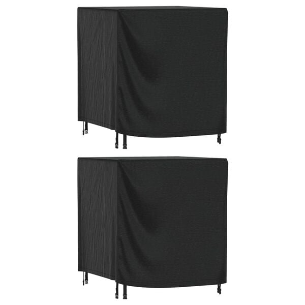 vidaXL Hagem&oslash;beltrekk 2 stk svart 116x100x120 cm vanntett 420D