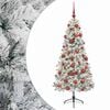 vidaXL Kunstig juletre med julekuler 120 cm 150 LED-lys Varmhvit