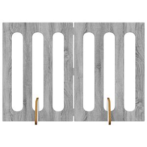 vidaXL Folding Pet Fence 2 stk. Gr&aring; Sonoma 100,5 x 38 x 70 cm