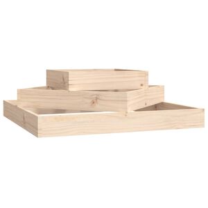 vidaXL Plantekasse 83x83x27 cm heltre furu