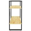 vidaXL Bokhylle 2 niv&aring;er 80x30x70 cm heltre furu