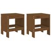 vidaXL Barkrakker 2 stk honningbrun 40x36x45 cm heltre furu