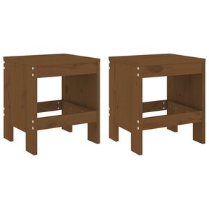 vidaXL Barkrakker 2 stk honningbrun 40x36x45 cm heltre furu