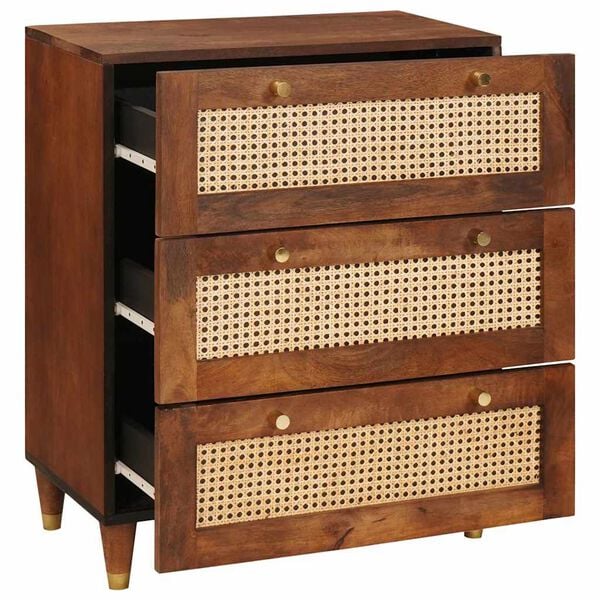 vidaXL Lagringsskap og skap Brun 60 x 33.5 x 75 cm heltre mango