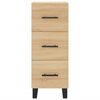 vidaXL Highboard sonoma eik 34,5x34x180 cm konstruert tre