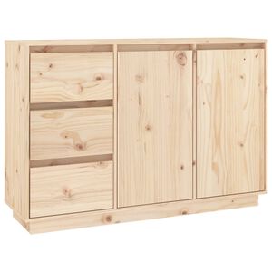 vidaXL Skjenk 111x34x75 cm heltre furu