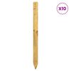 vidaXL Gjerdepunkter 10 stk. Brun 120 cm Heltre furu