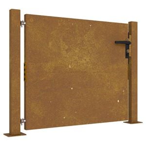vidaXL Hageport 100x75 cm cortenst&aring;l