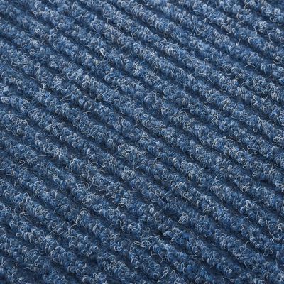 vidaXL Smussfangende teppeløper blå 100x350 cm