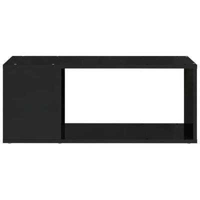 vidaXL TV-benk høyglans svart 80x24x32 cm sponplate
