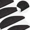 vidaXL Selvklebende trappematter 10 stk antrasitt 65x22,5x3,5 cm