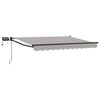 vidaXL Manuell utvidbar markise med LED-lamper 2,5 x 2 m
