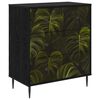 vidaXL Kommode ELBURG Palmebladtrykk 66 x 36,5 x 76 cm Konstruert tre