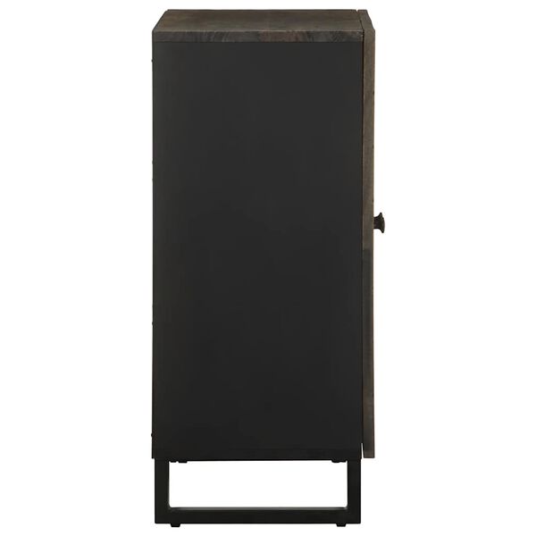 vidaXL Skjenk svart 60x33x75 cm heltre mango