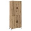 vidaXL H&oslash;yskap 2 pcs Artisan Eik Konstruert tre