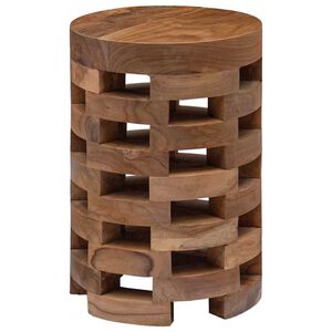 vidaXL Nattbord 30x30x45 cm heltre teak