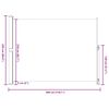 vidaXL Uttrekkbar sidemarkise 220x300 cm kremhvit