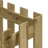 vidaXL Plantekasse med gjerdedesign 40x40x40 cm impregnert furu